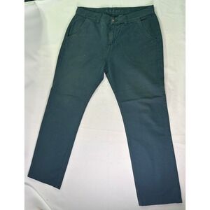 Esprit Mens Chino Pants Dark Teal Green Cotton Twill Casual Straight Leg Size 30